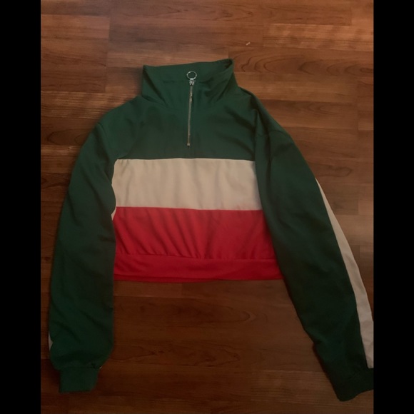 SHEIN Women’s green white and red top size XL - Picture 1 of 3